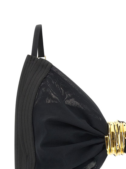 Elisabetta Franchi Black Polyamide Bra