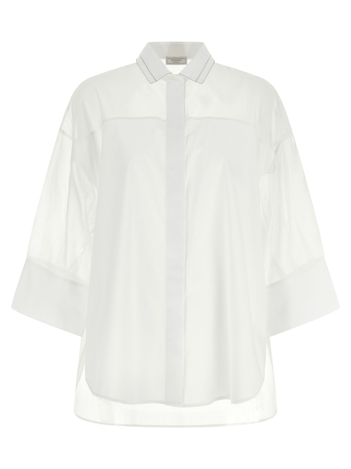 Chemisier blanc en coton Peserico