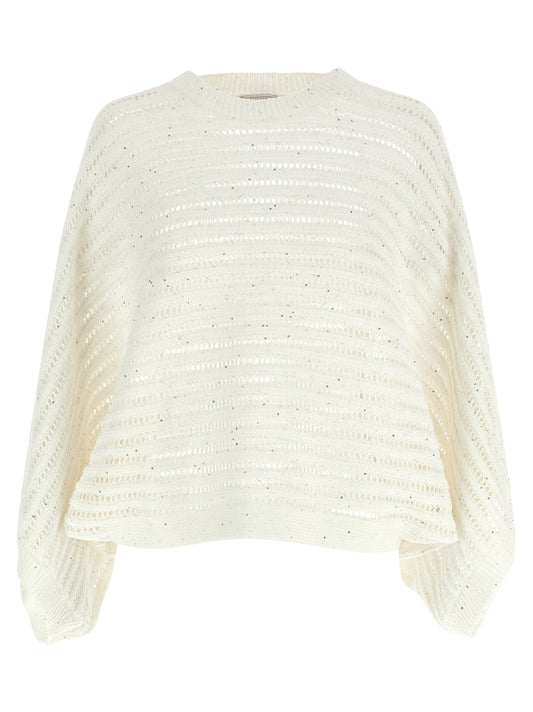 Peserico White Cotton Cardigan