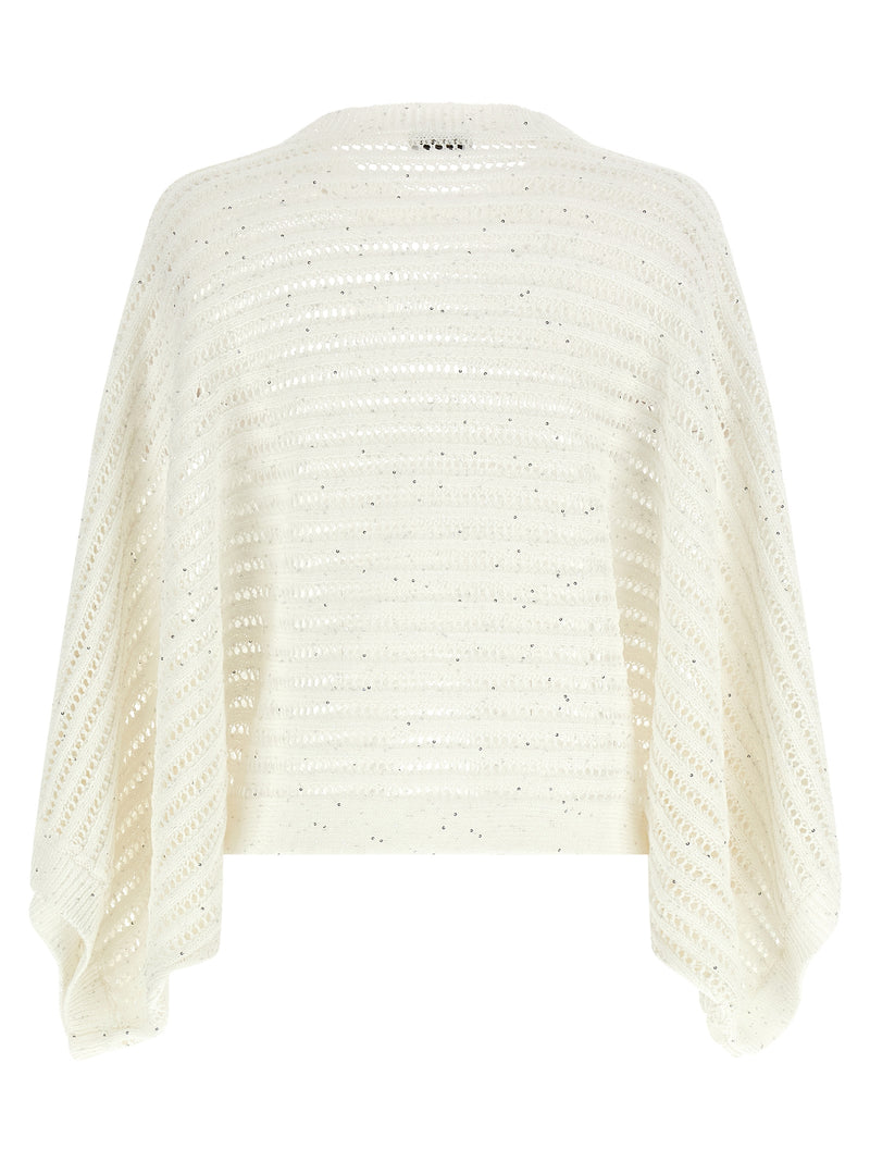 Peserico White Cotton Cardigan