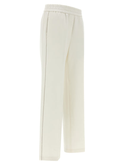 Pantalon décontracté Peserico en coton blanc