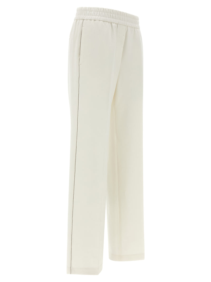 Pantalon décontracté Peserico en coton blanc