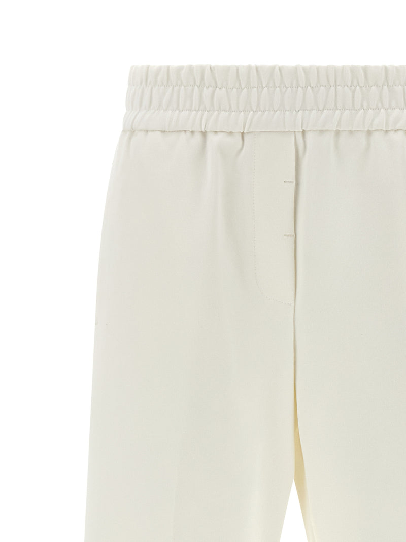 Pantalon décontracté Peserico en coton blanc