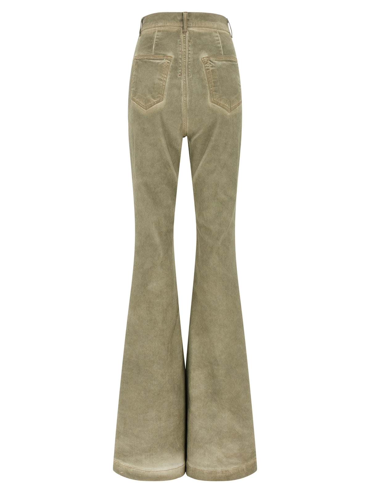 DRKSHDW Bolan Beige Cotton Bootcut Jeans for Women