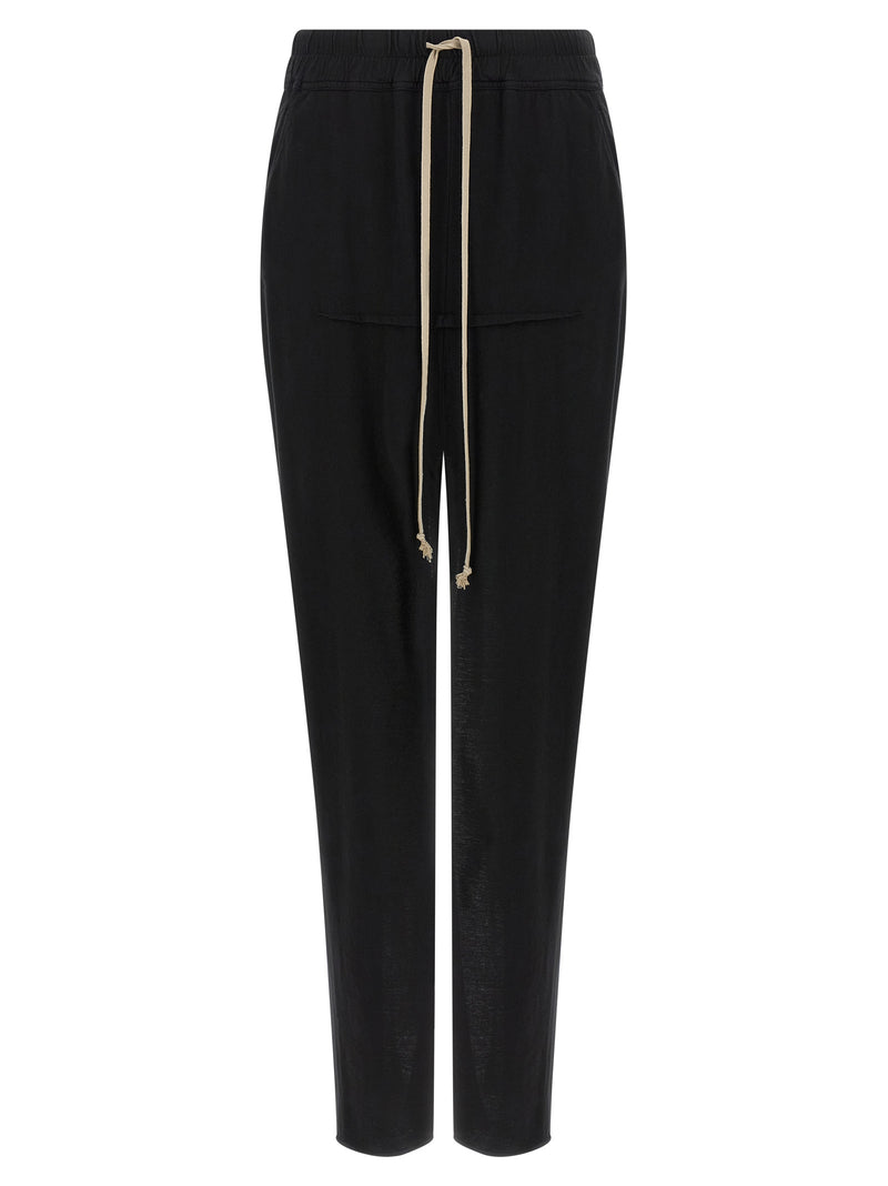 DRKSHDW Black Cotton Mini Skirt - Pull On Sliced Pillar