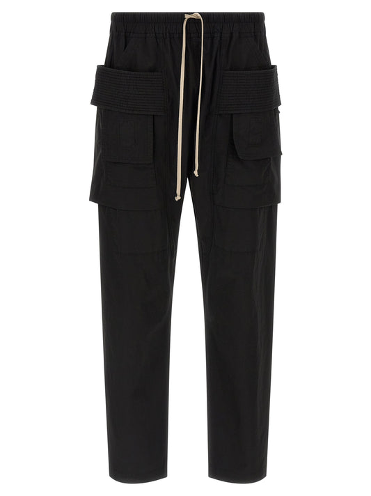 DRKSHDW Black Cotton Cargo Pants