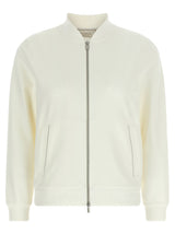 Peserico White Cotton Sweatshirt