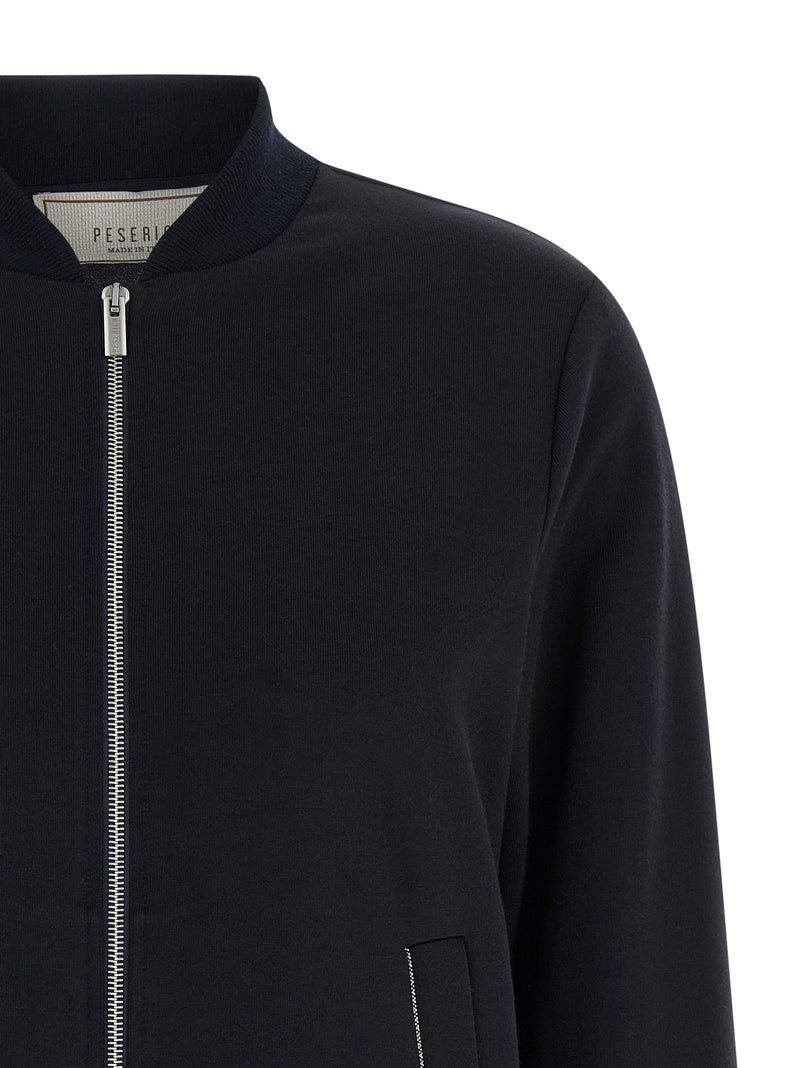 Peserico Blue Cotton Bomber