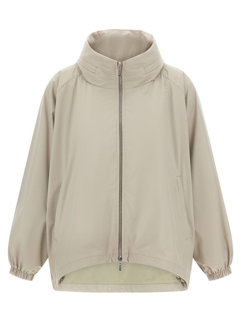 MooRER Lehua Gray Polyester Shell Jacket for Women