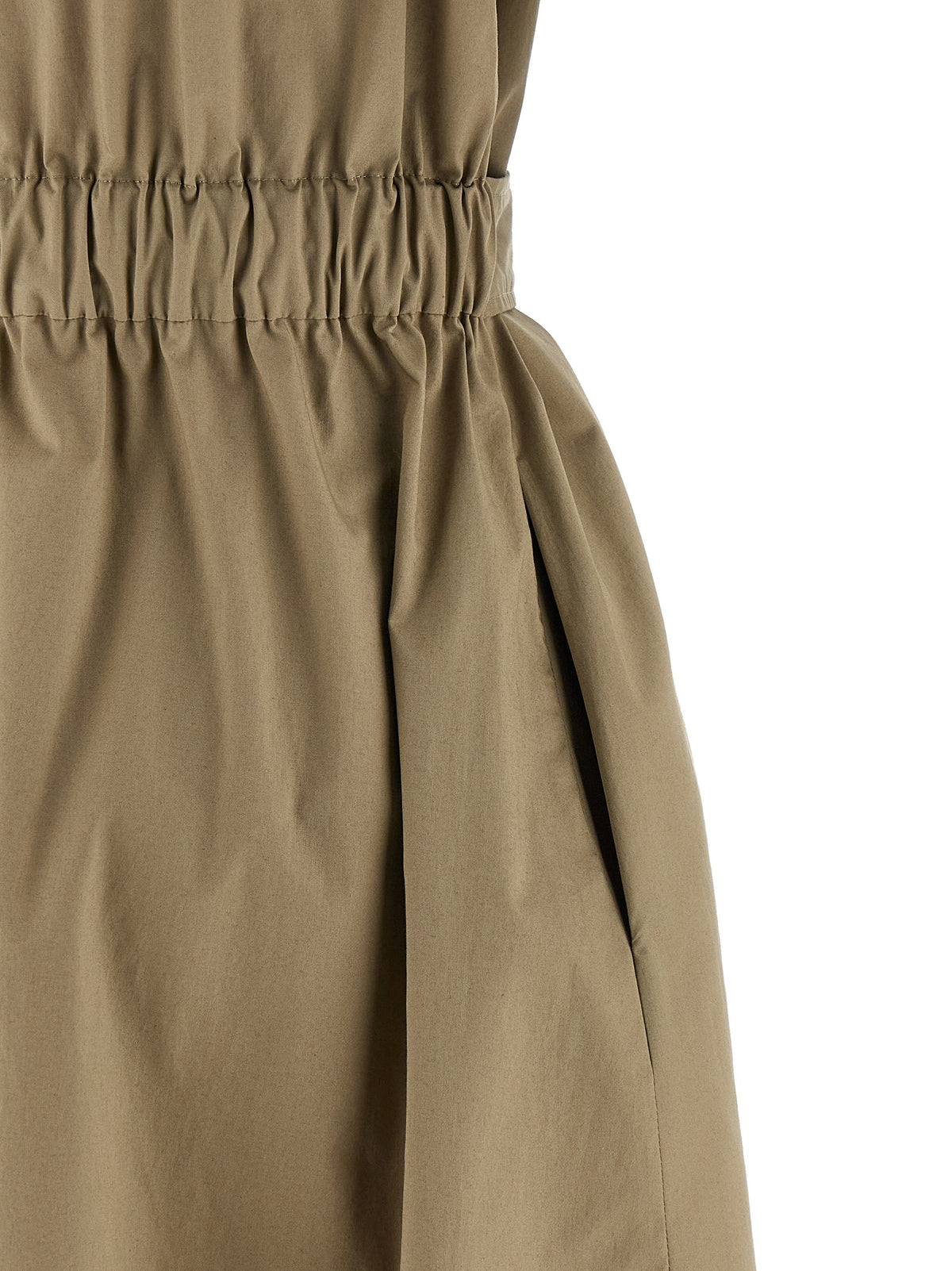 Peserico Bicolor Cotton Midi Dress - Chic A-Line Design