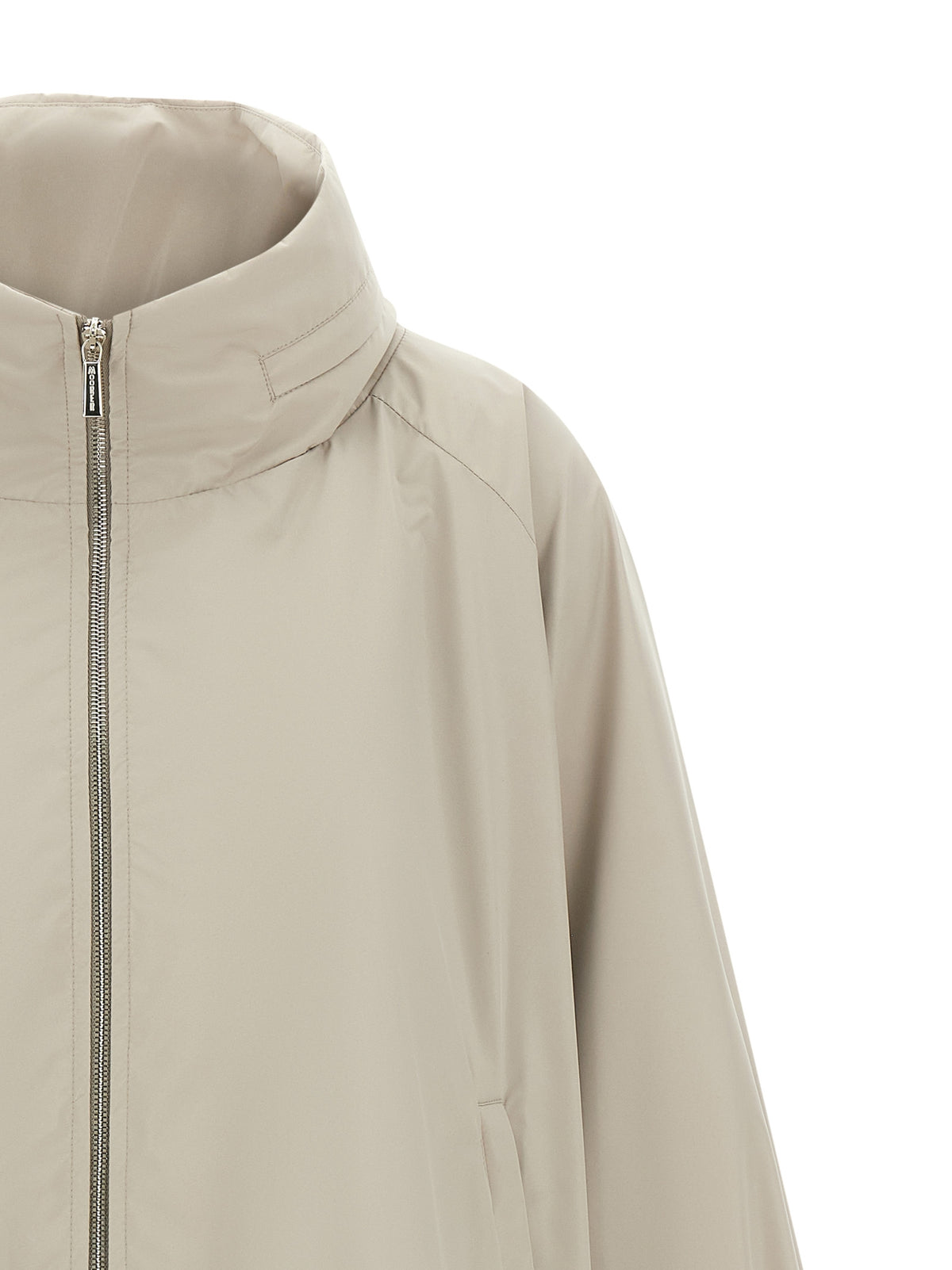 MooRER Lehua Gray Polyester Shell Jacket for Women