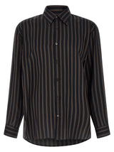 Chemisier Dries Van Noten noir et cuivre