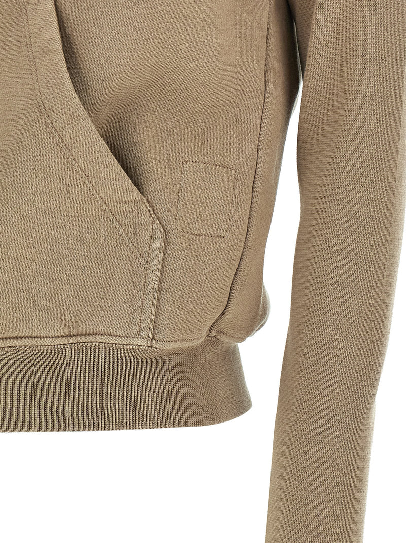 DRKSHDW Mountain Sweat Beige Cotton Sweatshirt