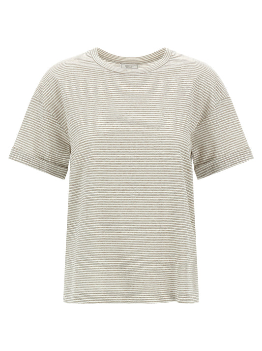 Peserico Beige Linen T-Shirt