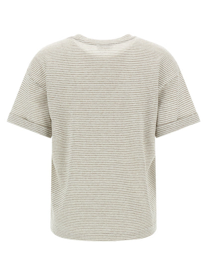 Peserico Beige Linen T-Shirt