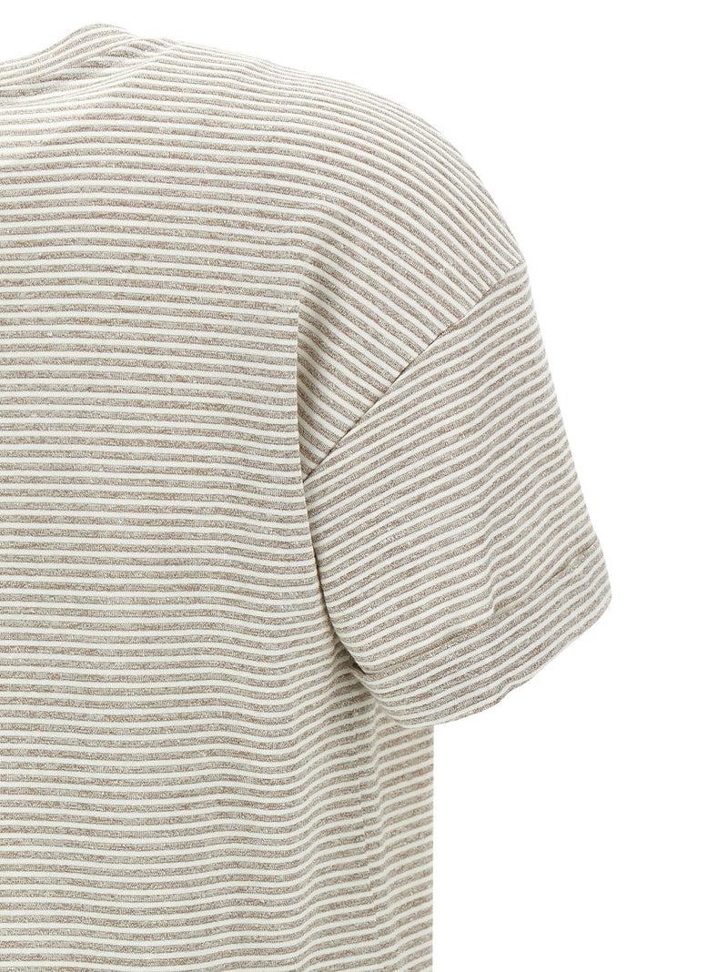 Peserico Beige Linen T-Shirt