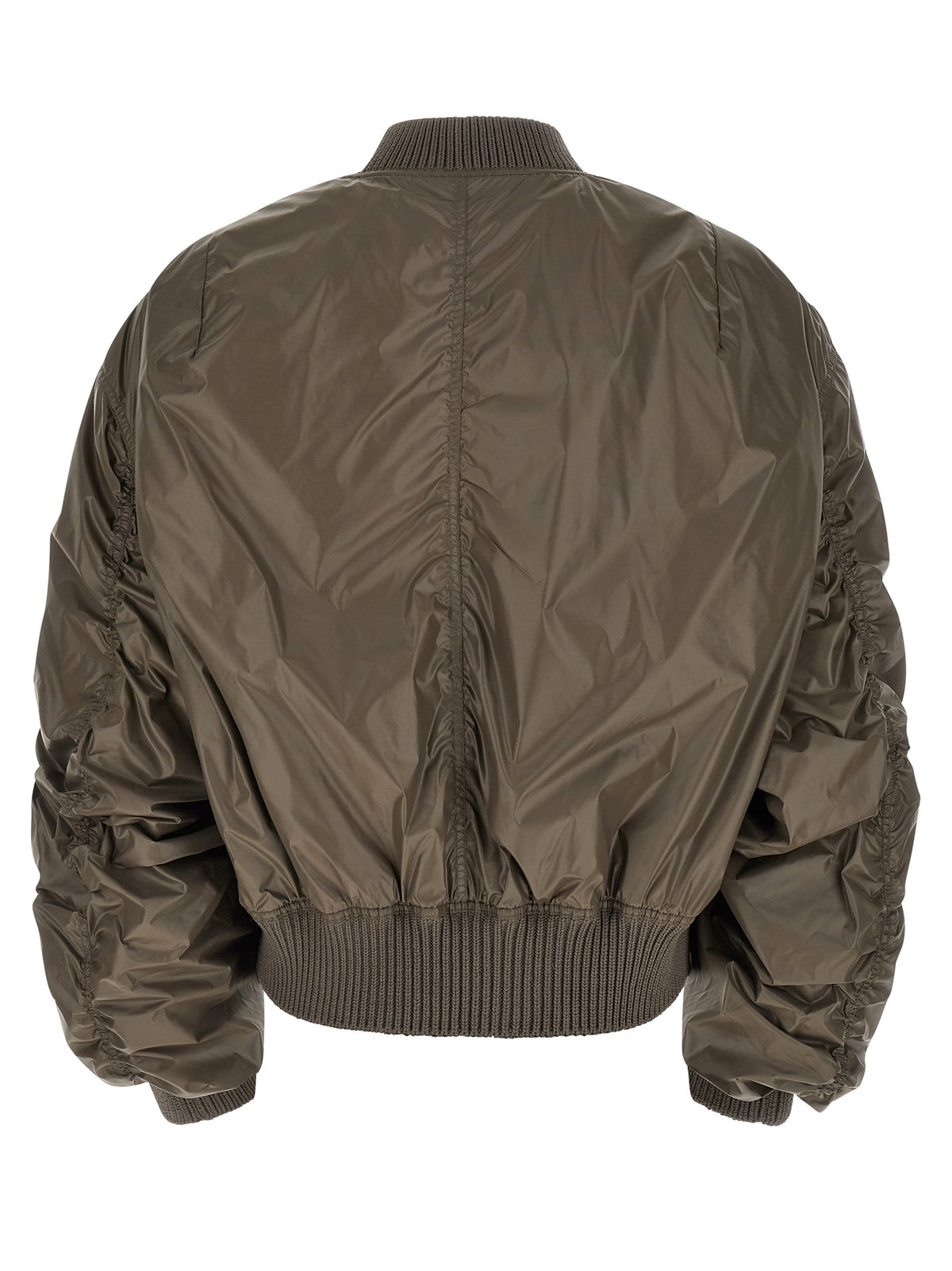 Blouson bomber gris en nylon Rick Owens