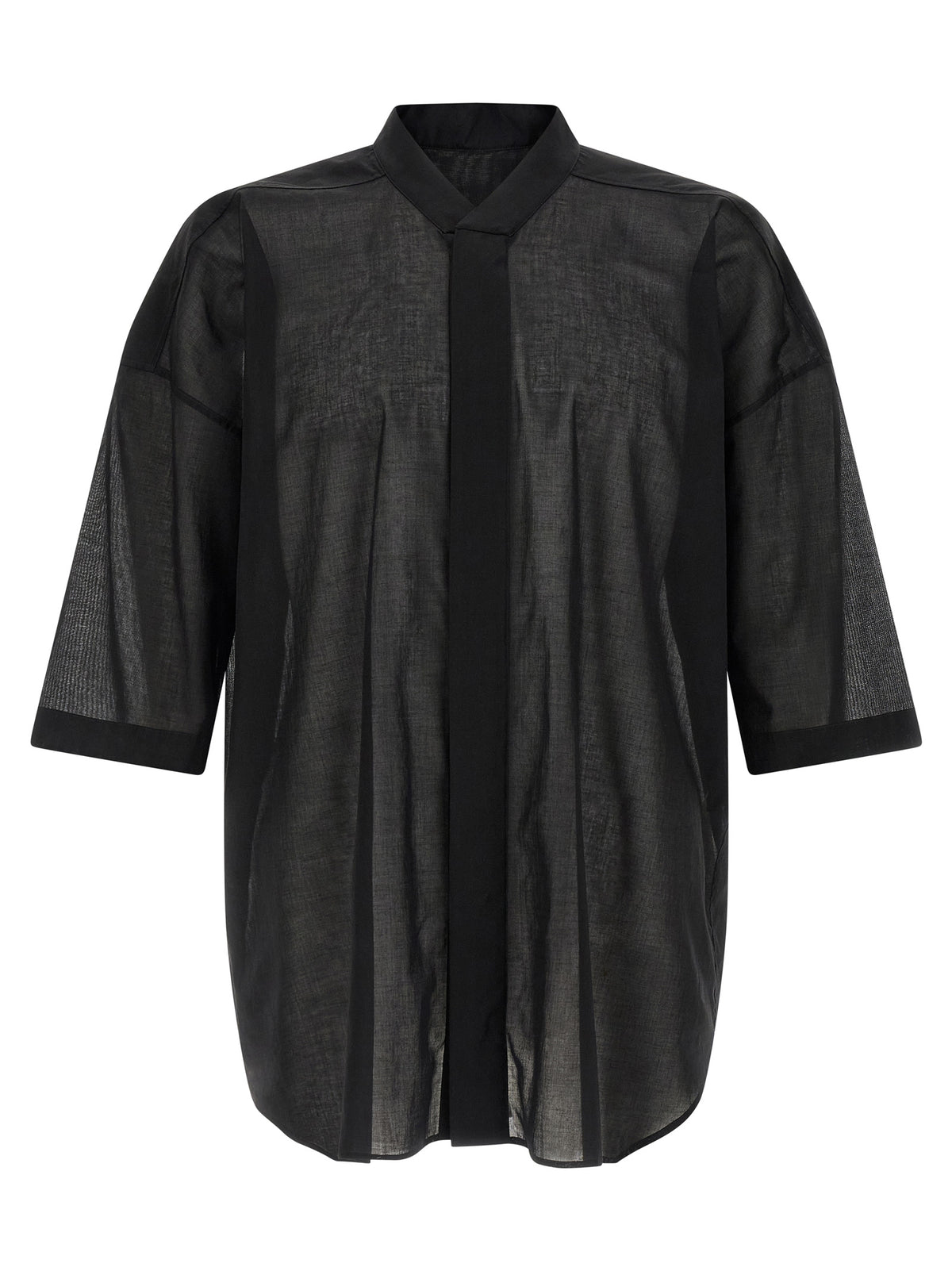 Rick Owens Jumbo Faun Black Cotton Blouse
