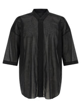 Rick Owens Jumbo Faun Black Cotton Blouse
