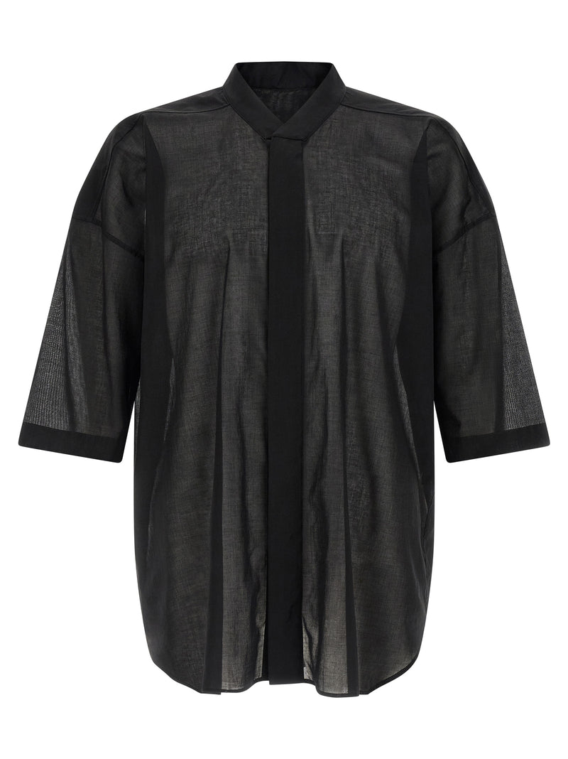 Rick Owens Jumbo Faun Black Cotton Blouse