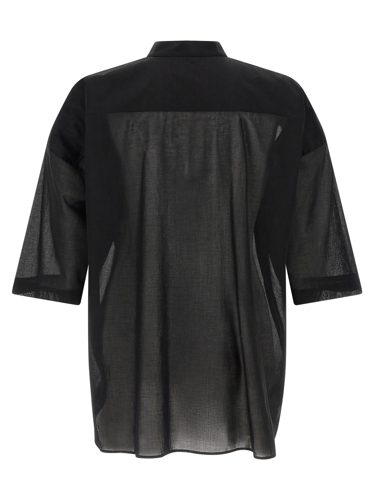 Rick Owens Jumbo Faun Black Cotton Blouse