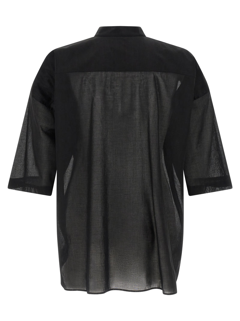 Rick Owens Jumbo Faun Black Cotton Blouse