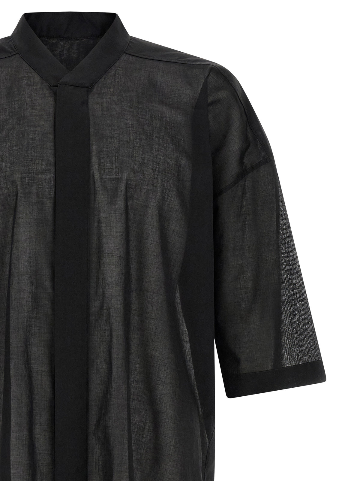Rick Owens Jumbo Faun Black Cotton Blouse