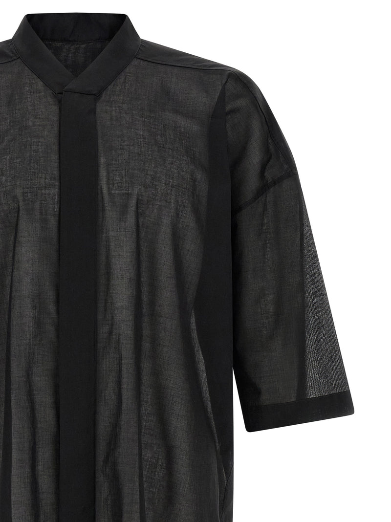Rick Owens Jumbo Faun Black Cotton Blouse