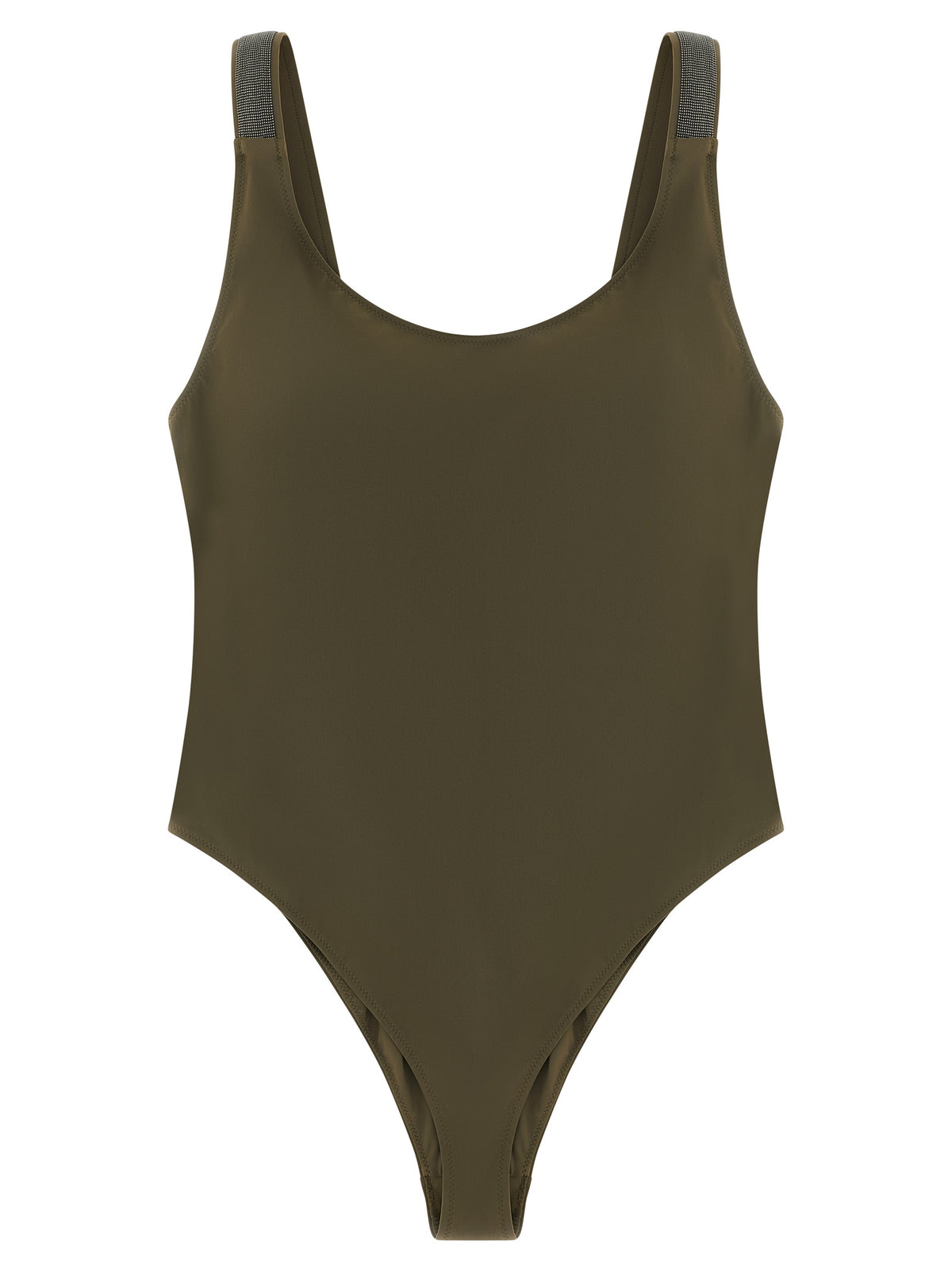 Maillot de bain une pièce bicolore en polyamide Brunello Cucinelli