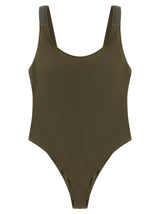 Maillot de bain une pièce bicolore en polyamide Brunello Cucinelli