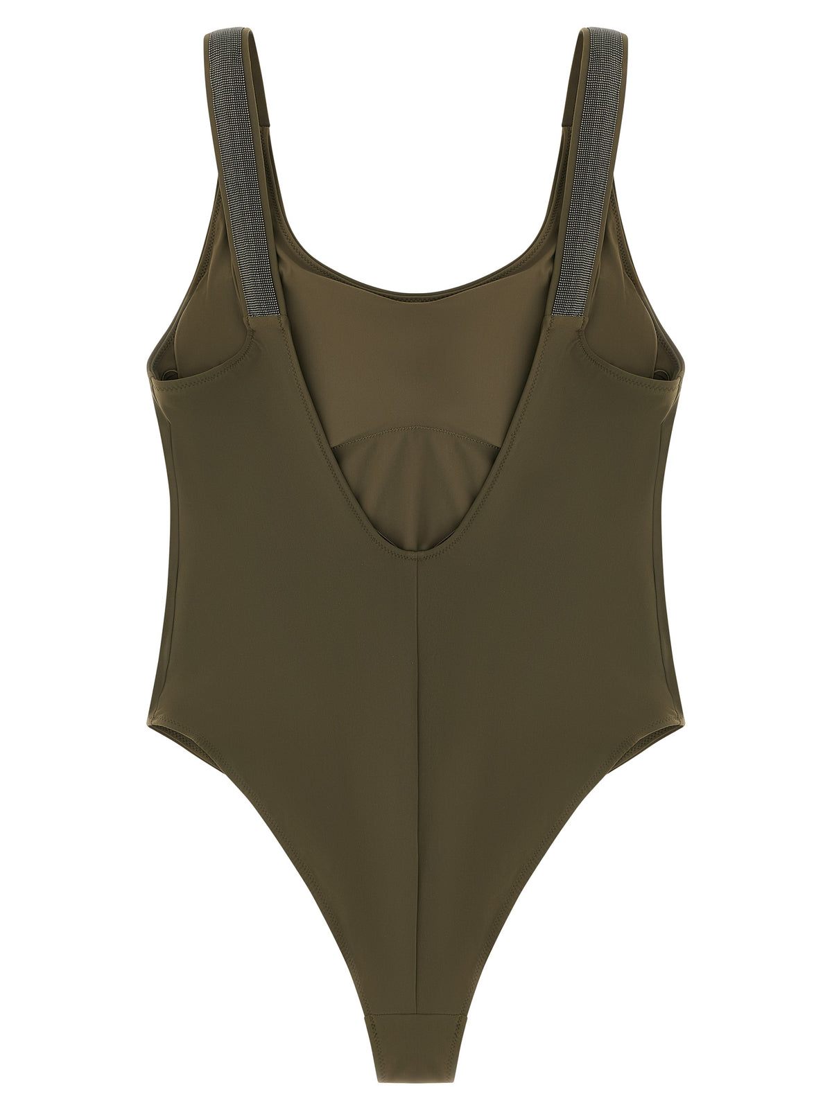 Maillot de bain une pièce bicolore en polyamide Brunello Cucinelli