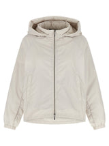MooRER Soave Beige Polyester Shell Jacket for Women