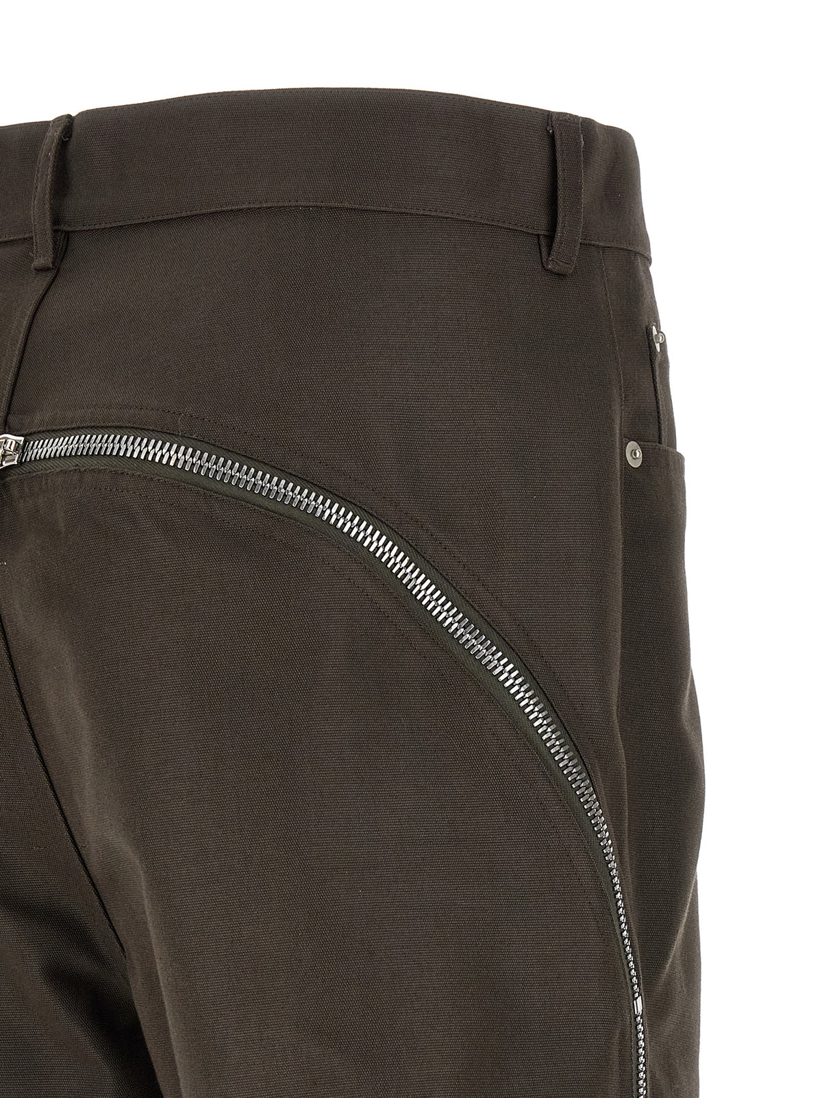 Pantalon décontracté en coton marron Rick Owens