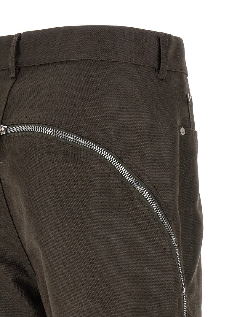 Pantalon décontracté en coton marron Rick Owens