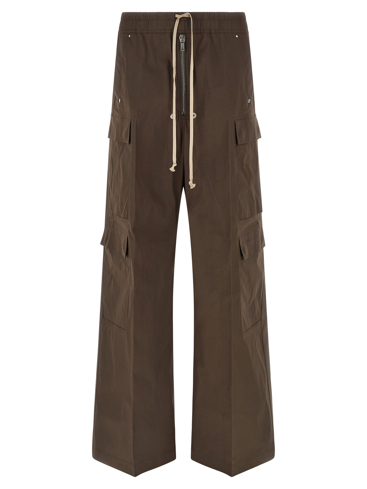 Pantalon cargo en coton marron Rick Owens