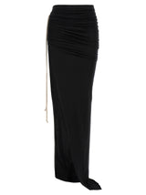 DRKSHDW Black Cotton Mini Skirt