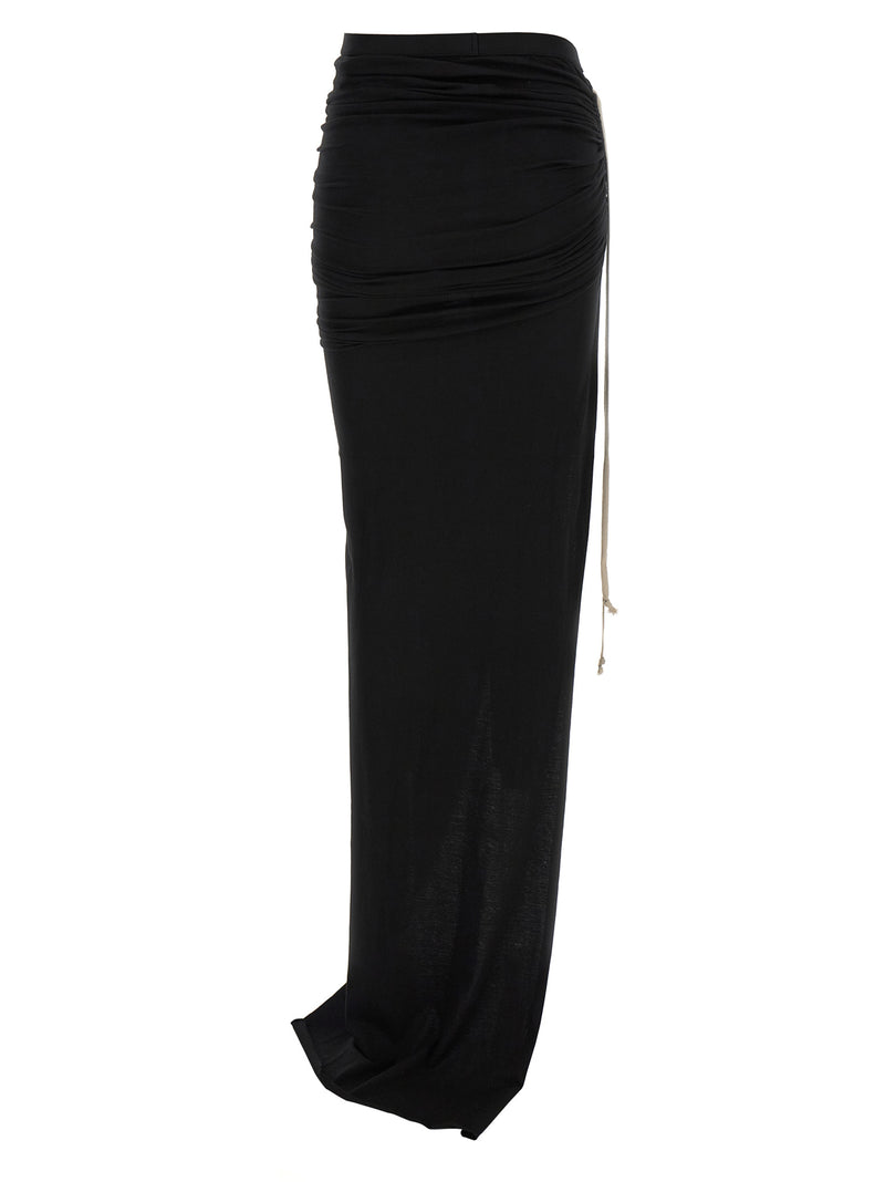 Mini-jupe noire en coton DRKSHDW