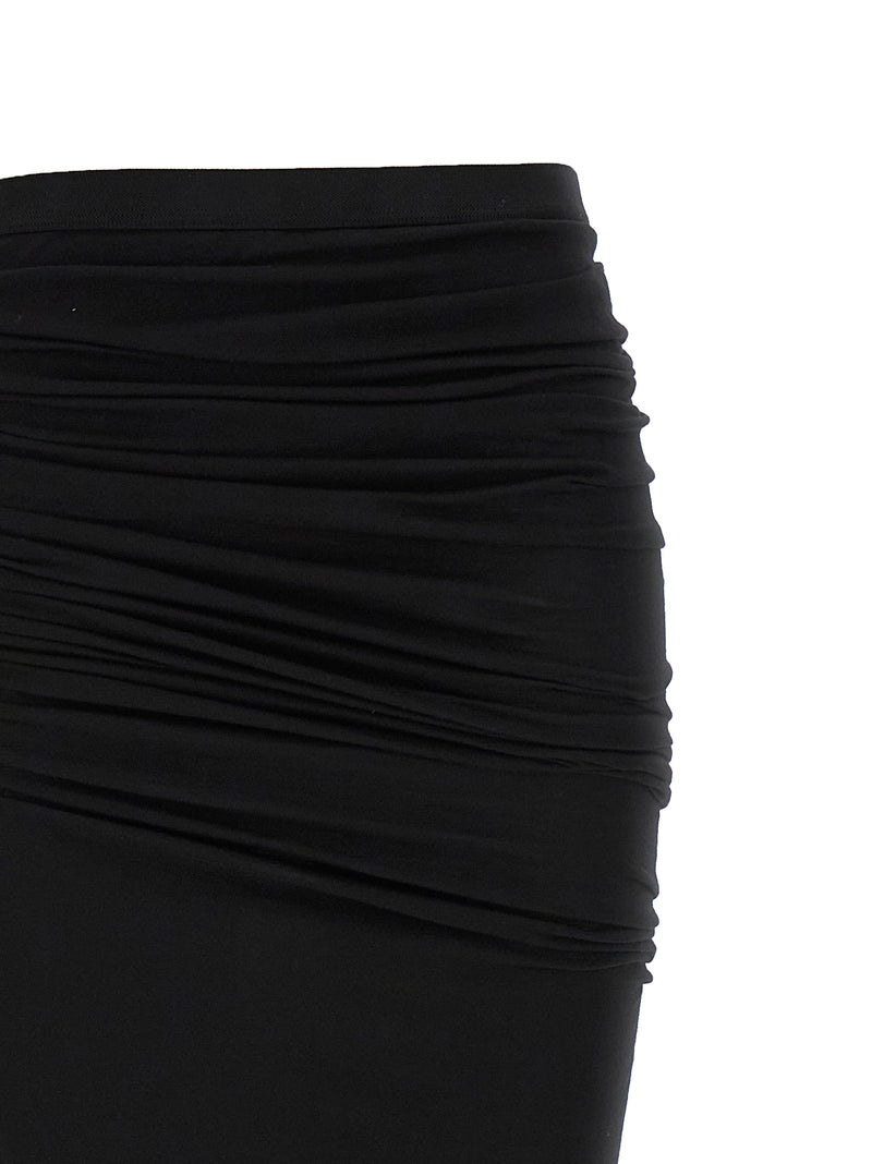 Mini-jupe noire en coton DRKSHDW
