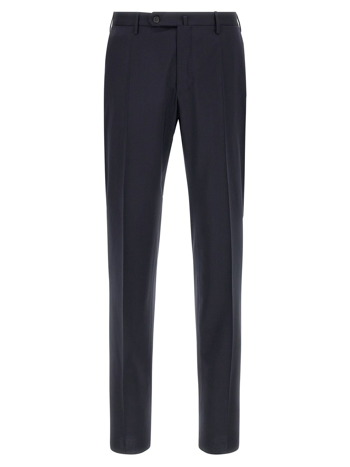 Pantalon de ville Incotex bleu en laine vierge