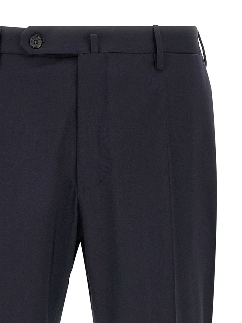 Incotex Blue Virgin Wool Dress Pants