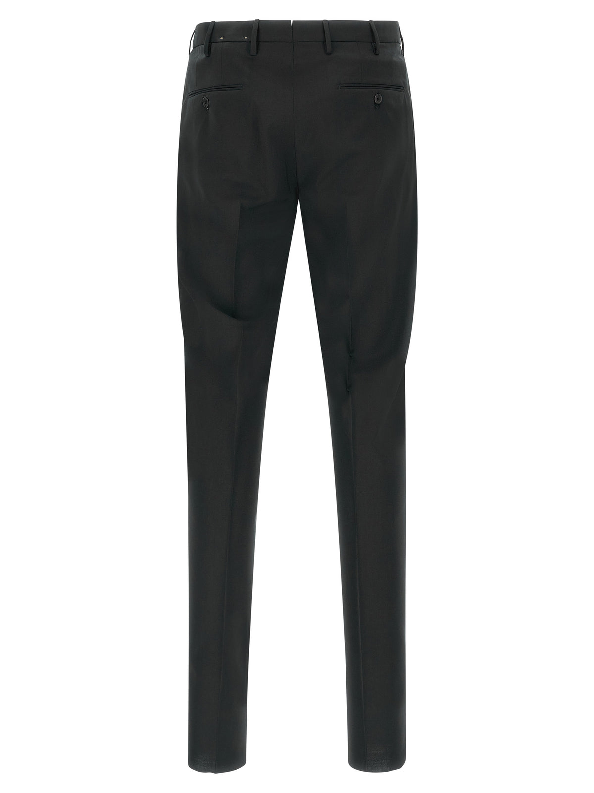 Incotex Black Virgin Wool Dress Pants - Modello 35