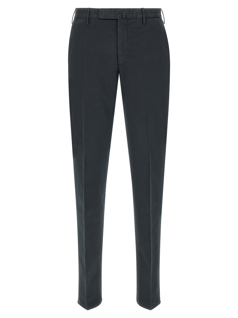 Incotex Blue Cotton Casual Pants