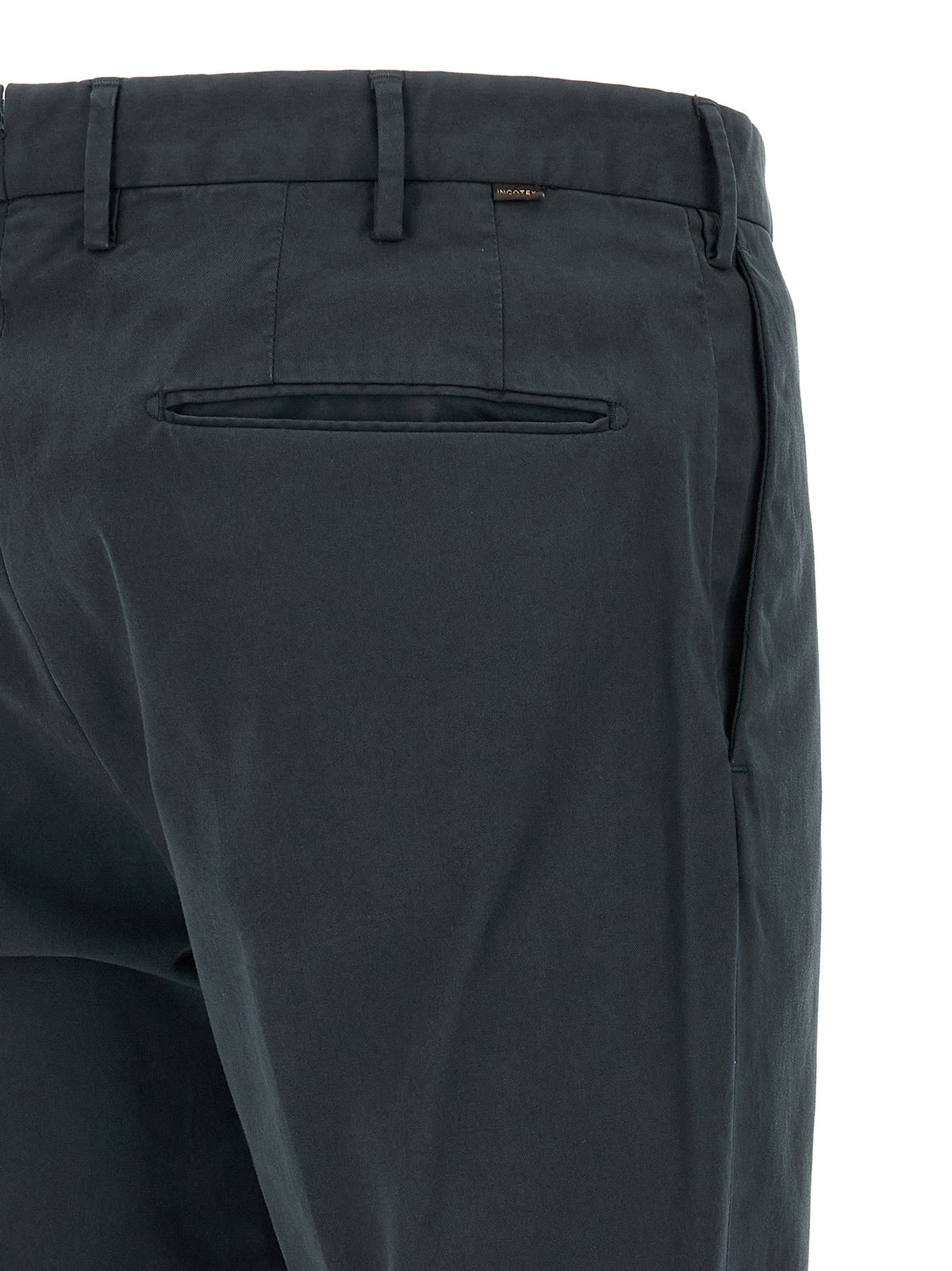 Pantalon décontracté Incotex en coton bleu