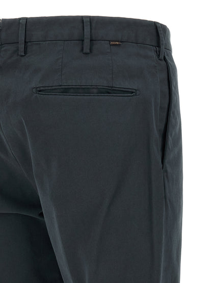 Incotex Blue Cotton Casual Pants