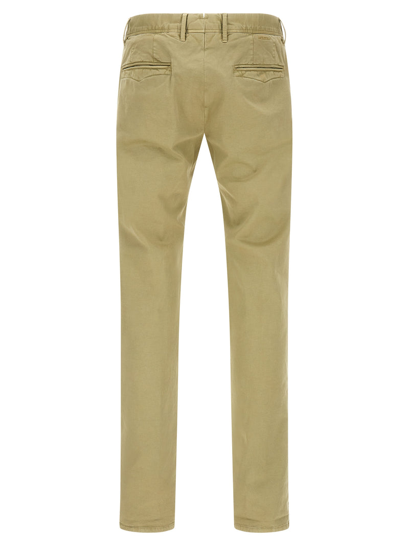 Pantalon décontracté bicolore en coton Incotex