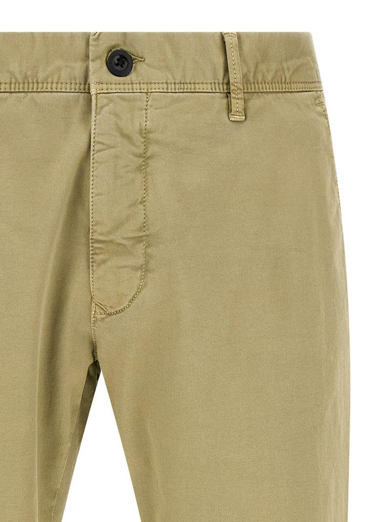 Pantalon décontracté bicolore en coton Incotex