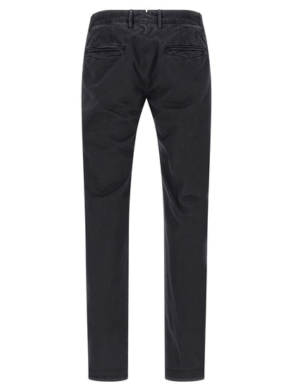 Incotex Blue Cotton Casual Pants