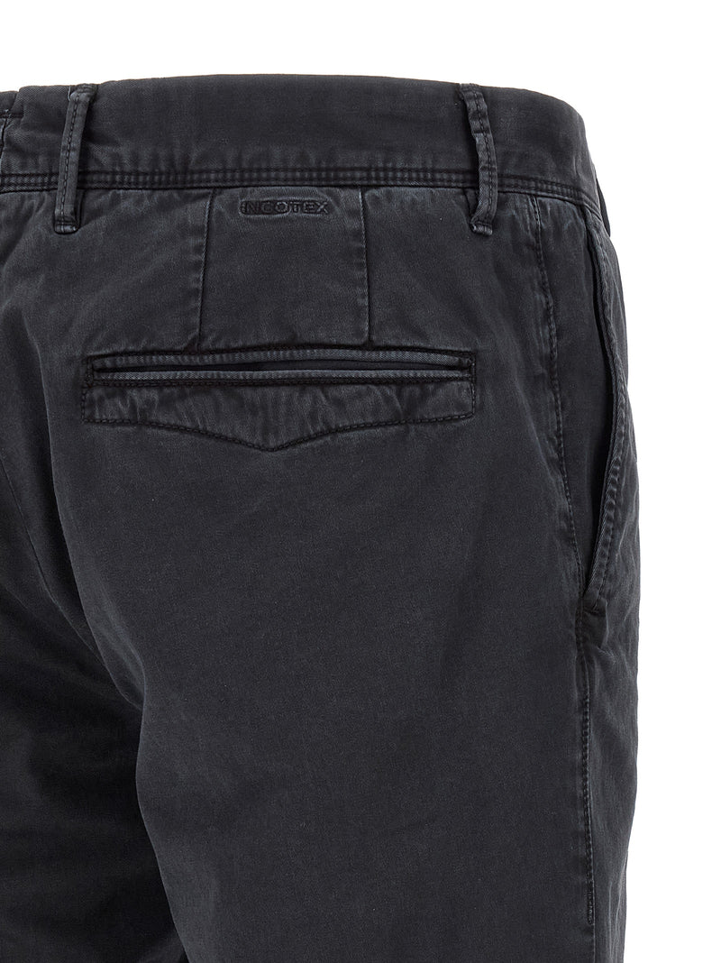 Pantalon décontracté Incotex en coton bleu