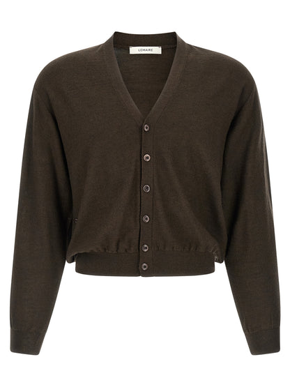 Lemaire Brown Marabou Cardigan