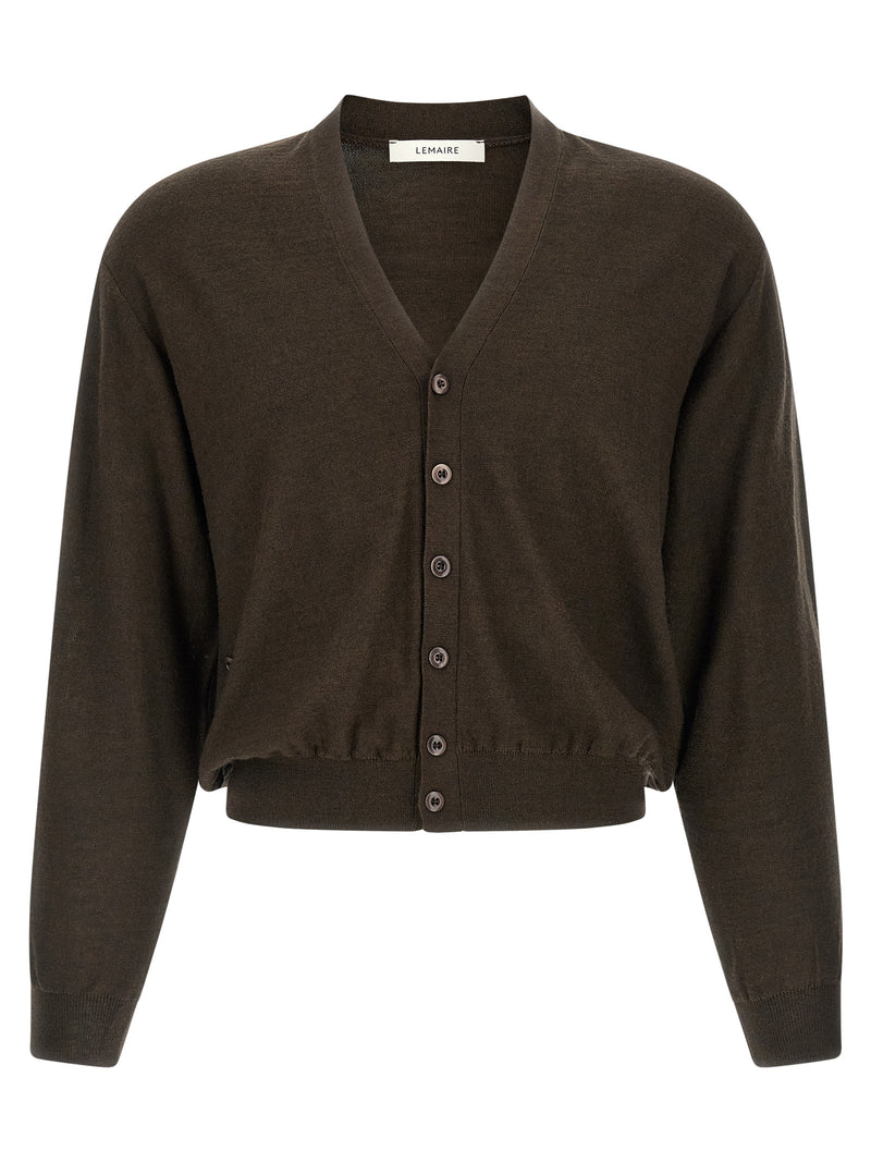 Lemaire Brown Marabou Cardigan
